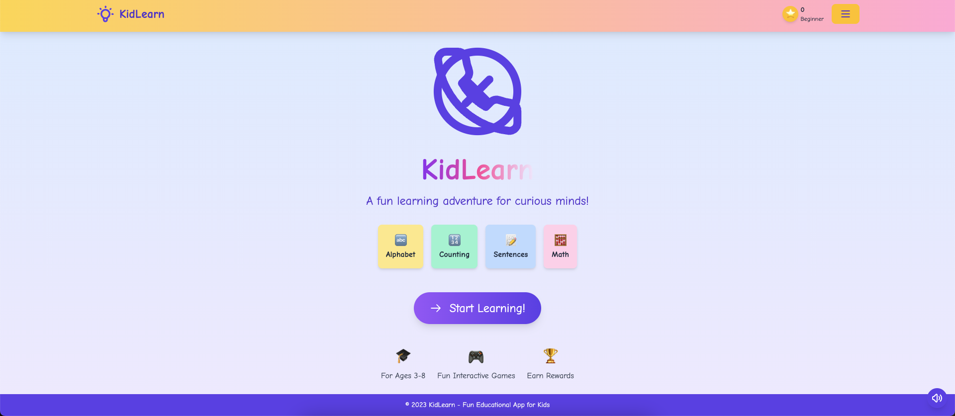 Kids Learning App